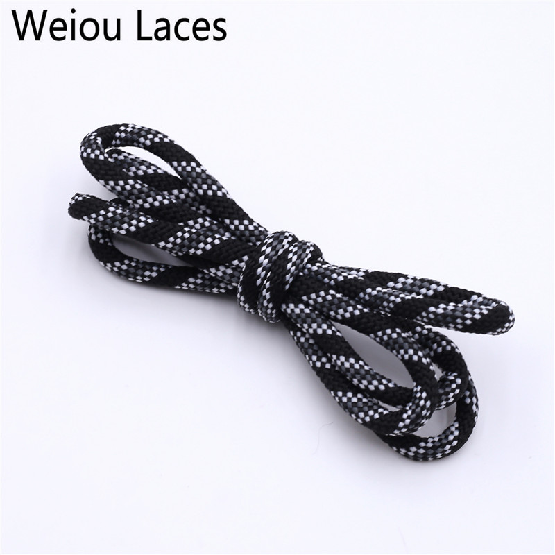 Weiou 6mm New Shoelaces Round Drawstring Waist Sweater Hat Rope Polyester Fashion Grey Red Black Shoe Laces Sneaker Shoestring