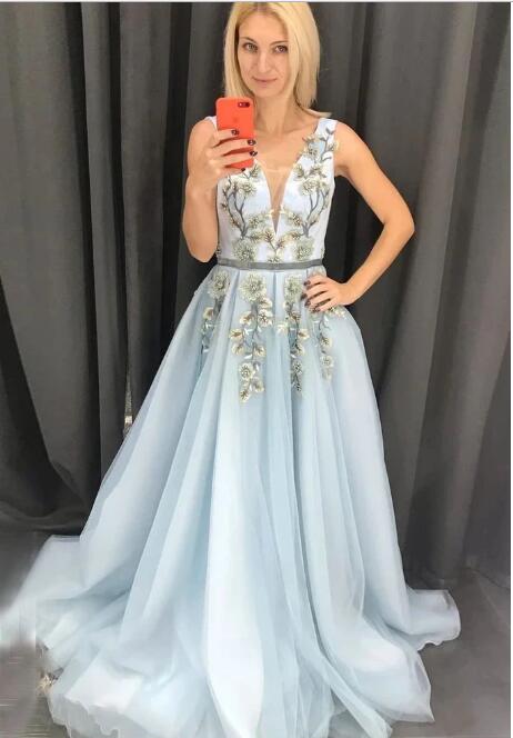 Sky Blue A Line Organza V Neck Sexy Prom Dresses Long 2020 new vestidos de fiesta Evening Gowns Celebrity Evening Dresses, Light yellow
Sky Blue A Line Organza V Neck Sexy Prom Dresses Long 2020 new vestidos de fiesta Evening Gowns Celebrity Evening Dresses, Light yellow