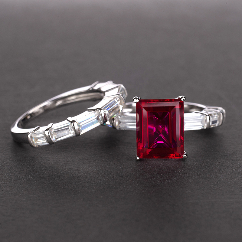 PANSYSEN Real 925 Sterling Silver Rings For Women 100% Natural Emerald Gemstone Fine Jewelry Wedding Engagement Ring 2019 Newly CJ191205
