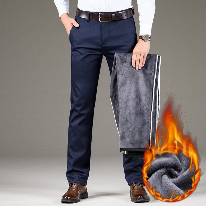Winter New Men Warm Casual Pants Business Fashion Straight Fit Fleece Thicken Stretch Trousers Male Brand Black Khaki Navy Gray
Winter New Men Warm Casual Pants Business Fashion Straight Fit Fleece Thicken Stretch Trousers Male Brand Black Khaki Navy Gray