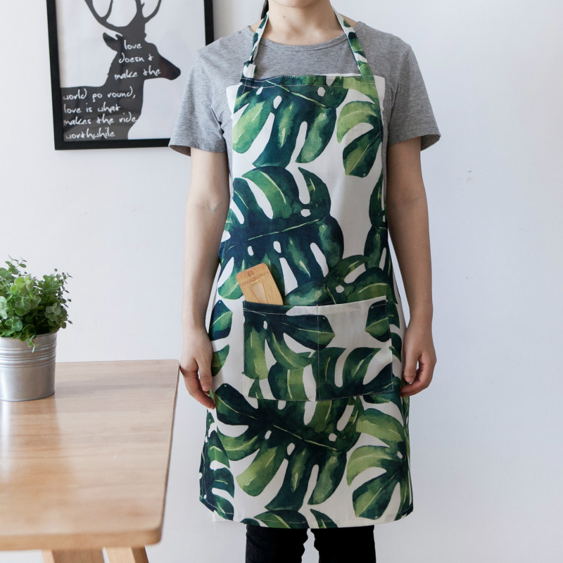 Green Woman Apron Kit with Pocket Monstera Printed Bib Oversleeve Waterproof Cleaning Home Kitchen Cooking Baking Aprons
Green Woman Apron Kit with Pocket Monstera Printed Bib Oversleeve Waterproof Cleaning Home Kitchen Cooking Baking Aprons