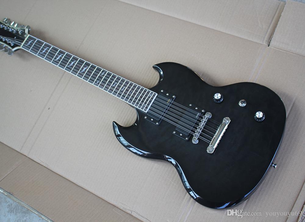 Electric Guitar Black with Active Pickups, Fixed Bridge, Rosewood Fingerboard, 12 Strings, 24 Frets, offering custom services
Electric Guitar Black with Active Pickups, Fixed Bridge, Rosewood Fingerboard, 12 Strings, 24 Frets, offering custom services