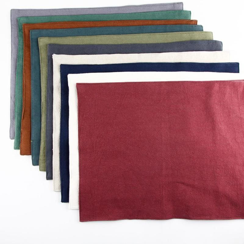 High Quality Washed linen placemat heat insulation mat dining table mat kids table Napkin Solid 10 Colours placemats
High Quality Washed linen placemat heat insulation mat dining table mat kids table Napkin Solid 10 Colours placemats
