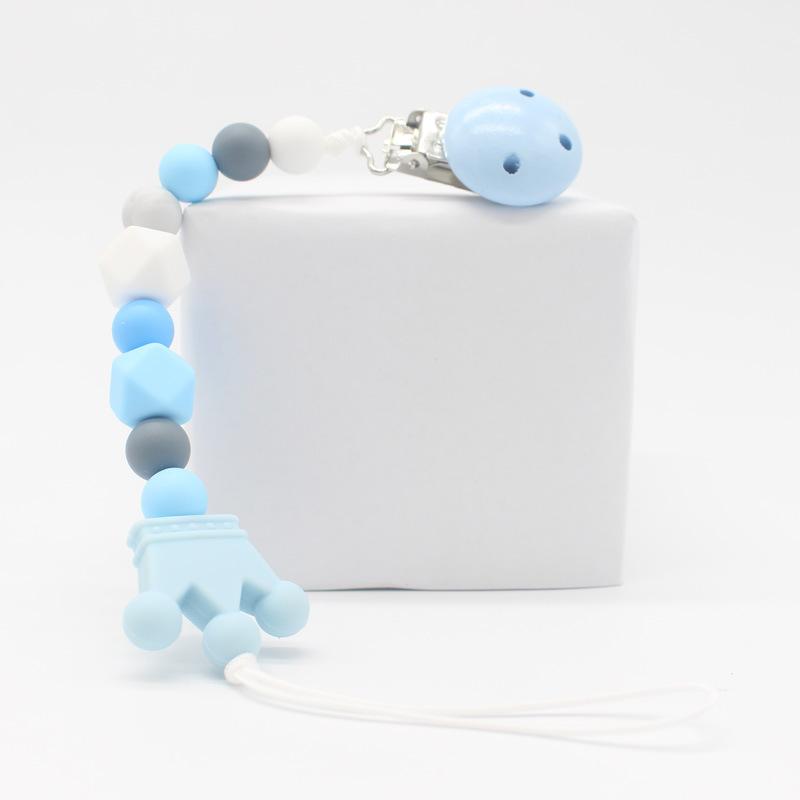 Silicon Bead Pacifier Chain Clips and Teethers Baby Feeding Accessories Hot Sale Infant Safe Pacifier Holders Soother