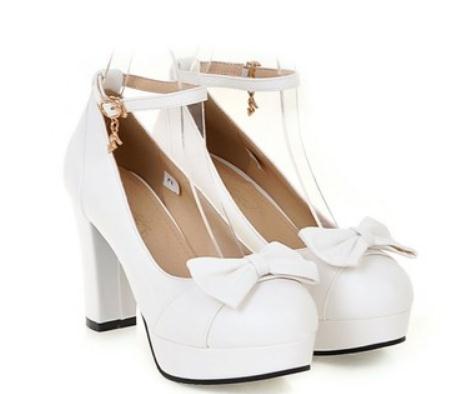 2019 Women's shoes in Spring and Autumn with New style High heel Coarse heel round head bowknot waterproof table@296, Black
2019 Women's shoes in Spring and Autumn with New style High heel Coarse heel round head bowknot waterproof table@296, Black