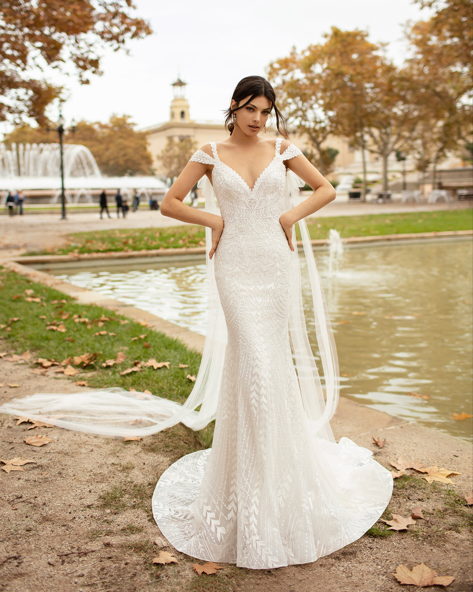 2020 Luxury Mermaid Wedding Dresses Off The Shoulder Sweep Train Lace Appliqued Beach Wedding Dress Custom Made Robes De Mariée