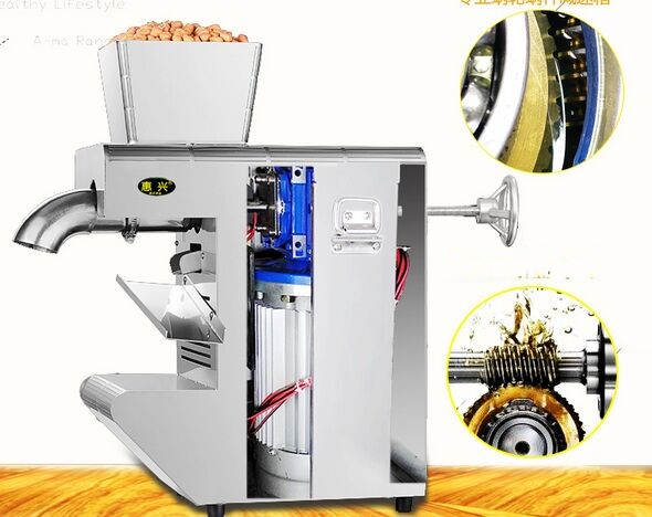 New Automatic Olive Oil Presser Machine Cold Electric Nuts Oil Press Pressing Commercial Machines