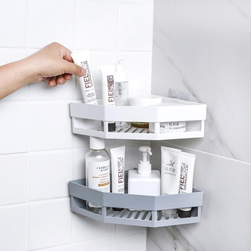 Bathroom No Track Shelf Plastic Cosmetic Rack Bath Corner Basket Organizer Storage Bathroom kitchen Shower Wall Basket
Bathroom No Track Shelf Plastic Cosmetic Rack Bath Corner Basket Organizer Storage Bathroom kitchen Shower Wall Basket