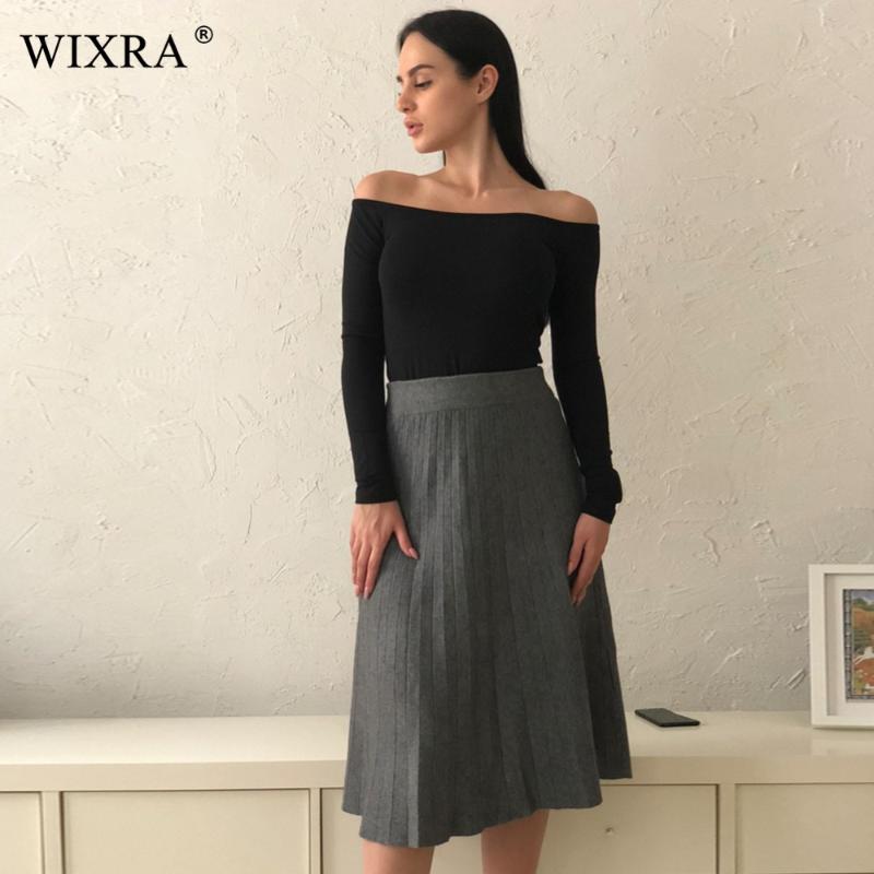 Wixra Basic Skirts 2020 Spring Autumn New Fashion Women's High Waist Pleated Solid Color Casual Knee Length Skirt For Women, Black
Wixra Basic Skirts 2020 Spring Autumn New Fashion Women's High Waist Pleated Solid Color Casual Knee Length Skirt For Women, Black