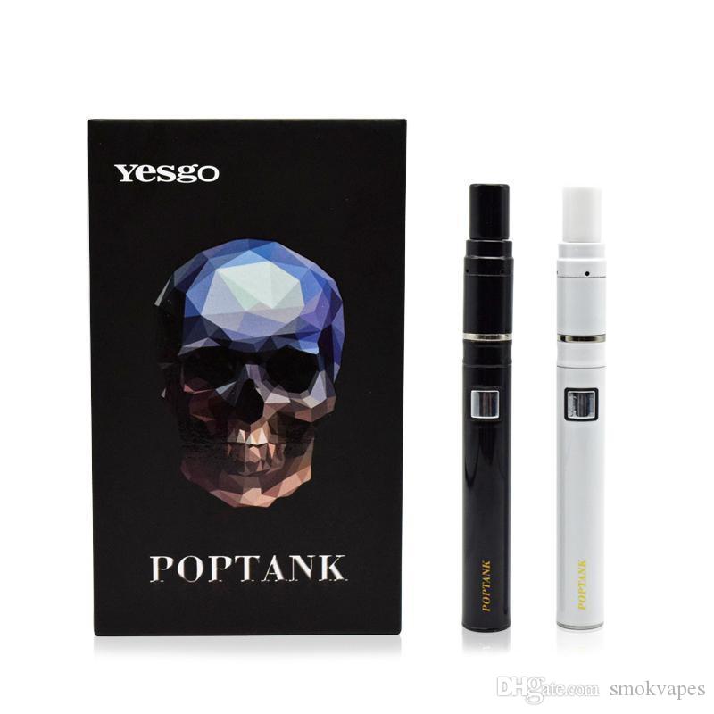Newest Yesgo Poptank Dry Herb Wax vaporizer Electronic Cigarette 650mah Battery Ceramic Coil Vaporizer Pen e Cigarette Vapor High Quality
Newest Yesgo Poptank Dry Herb Wax vaporizer Electronic Cigarette 650mah Battery Ceramic Coil Vaporizer Pen e Cigarette Vapor High Quality