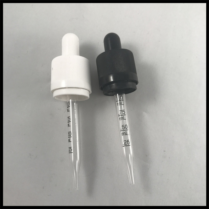 Black And White Caps For Glass Bottles 18410 Child Tamperproof Cap Match With 30ml Glass Bottles Measurement Glass Dropper 77mm1451471