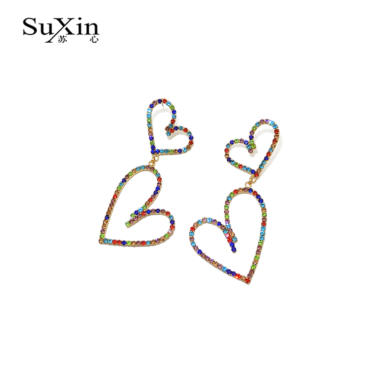 Dangle & Chandelier Suxin 925 Silver Needle Earrings 2021 Temperament Hollow Double Heart Women Long Love Pendant Jewelry Gift
Dangle & Chandelier Suxin 925 Silver Needle Earrings 2021 Temperament Hollow Double Heart Women Long Love Pendant Jewelry Gift
