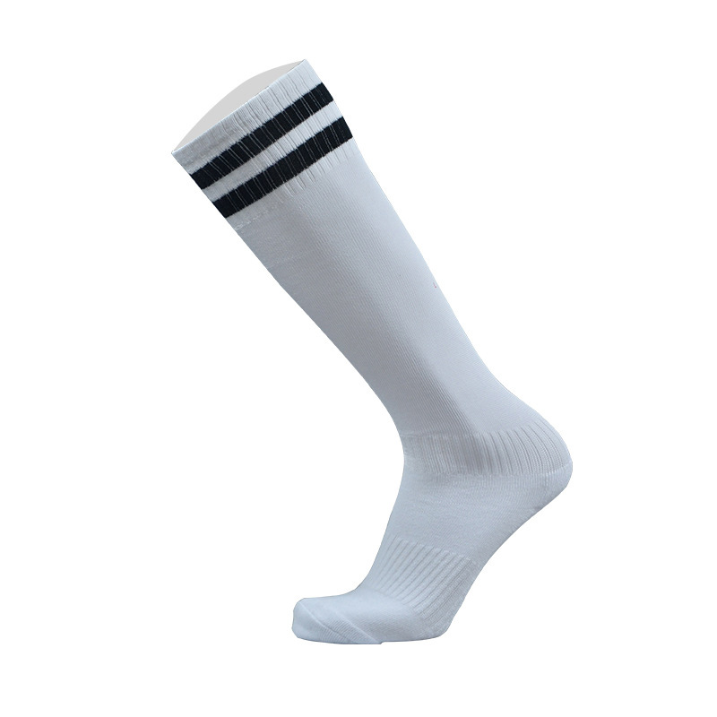 5pcs children sport socks Towel Bottom Football Long Tube Non-slip Sports Ball Socks Children's Football Striped Stockings