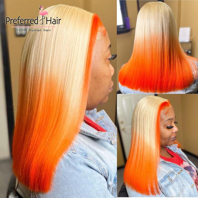 Preferred Straight Lace Front Human Hair Wig Highlight Ombre Brazilian Remy Colored Lace Wig Pre Plucked For Black Women 
Preferred Straight Lace Front Human Hair Wig Highlight Ombre Brazilian Remy Colored Lace Wig Pre Plucked For Black Women