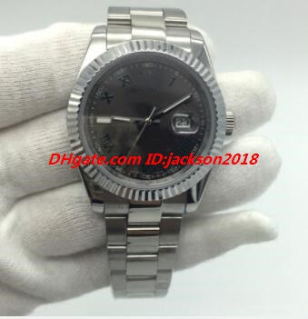 Hot Sale Free Shipping Black Gray Romen Dial 41mm Automatic 116300 126300 126334 126333 Stainless Steel Bracelet Luxury Men Watch, Make waterproof
Hot Sale Free Shipping Black Gray Romen Dial 41mm Automatic 116300 126300 126334 126333 Stainless Steel Bracelet Luxury Men Watch, Make waterproof