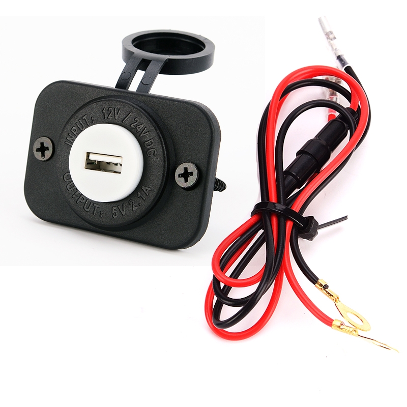 CAR White Panel Car charger 2.1A 5V USB adapter cigarette lighter for iphone 5S for all kinds of smartphone for ipad