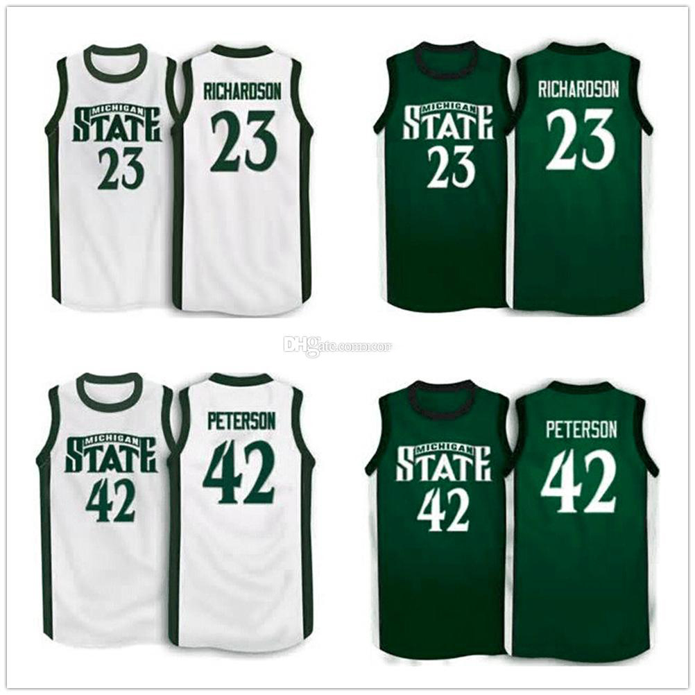 #23 Jason Richardson #42 Morris Peterson Michigan State Spartans College Retro Basketball Jerseys Mens Stitched Custom Any Number Name, Black;red
#23 Jason Richardson #42 Morris Peterson Michigan State Spartans College Retro Basketball Jerseys Mens Stitched Custom Any Number Name, Black;red