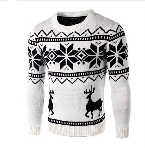Men's Sweaters Male 2021 Men O-Neck Long Sleeve Cotton Fashion Christmas Sweater With Deer Pattern Brand Clothing Slim Pullovers, White;black
Men's Sweaters Male 2021 Men O-Neck Long Sleeve Cotton Fashion Christmas Sweater With Deer Pattern Brand Clothing Slim Pullovers, White;black