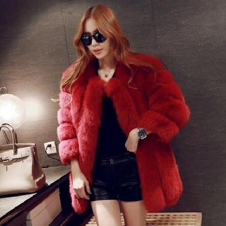 Vetement Women' Winter 2019 Vetement Overcoat Artificial Fur Coat Fake Fox Fur Stitching Femme Jacke Casual Furry Outwear AR99, Red
Vetement Women' Winter 2019 Vetement Overcoat Artificial Fur Coat Fake Fox Fur Stitching Femme Jacke Casual Furry Outwear AR99, Red