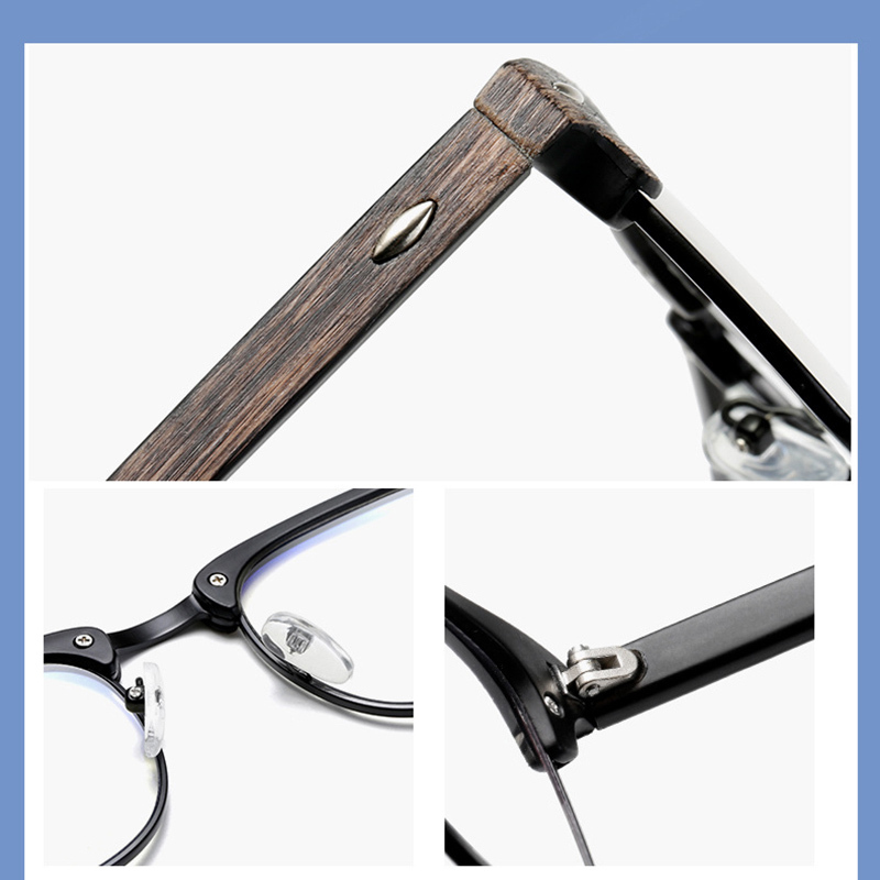 Blue Light Blocking Glasses Computer Reading Glasses Photochromic Sunglasses Chameleon Sun Glasses Male Women Semi Rimless Y200619