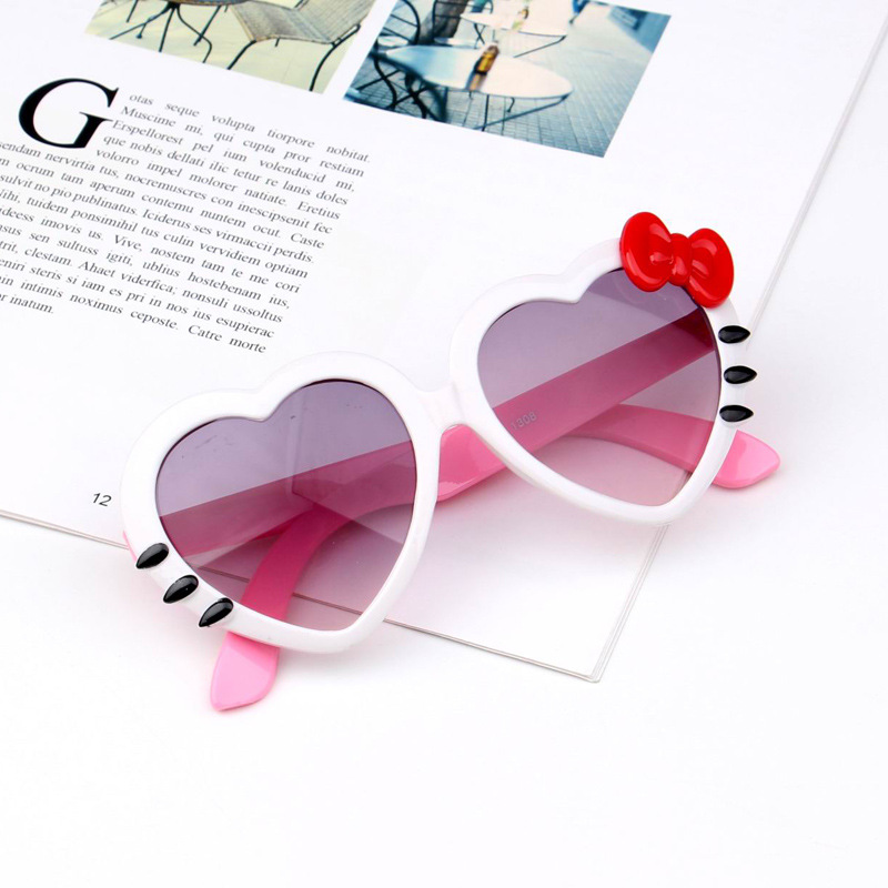 2020 New Kids Children Peach Heart Eyewear Summer Fashion Korean Toddler Baby Boys Girls Student Sunglasses H260130
