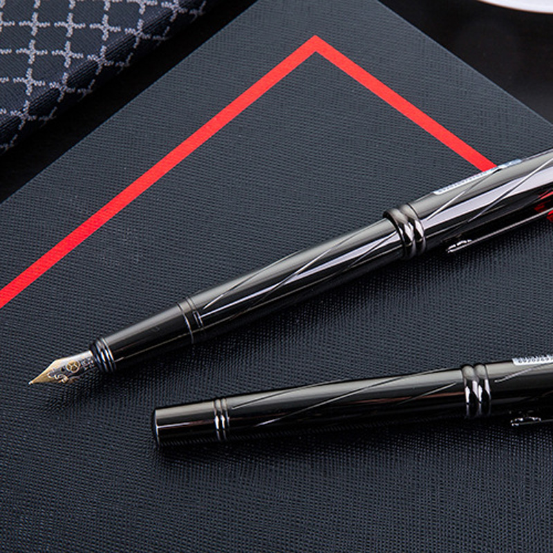 1pcs high-end exquisite fountain pen metal dull black 0.5mm full metal fountain pen office school stationery, Red
1pcs high-end exquisite fountain pen metal dull black 0.5mm full metal fountain pen office school stationery, Red