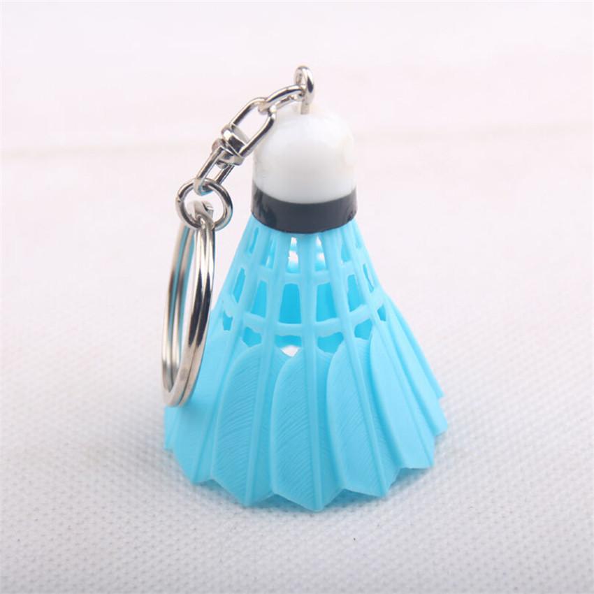 10 Pcs/Lot High Quality Mini Badminton Shuttlecock Key Chain Keychain Keyring Pvc Souvenir Mix Color Car Key Chains Holder