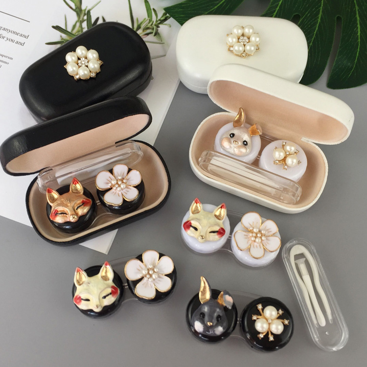 Pearl Contact Lens Case Animal Glasses Case With Mirror Eyes Contact Lenses Box For Glasses Cartoon Fox Pearl Container Glasses Case
Pearl Contact Lens Case Animal Glasses Case With Mirror Eyes Contact Lenses Box For Glasses Cartoon Fox Pearl Container Glasses Case
