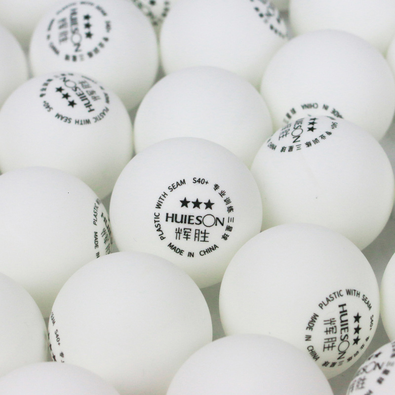 Huieson 100pcs/lot Environmental Ping Pong Balls ABS Plastic Table Tennis Balls Professional Training Balls 3 Star S40+ 2.8g T190927