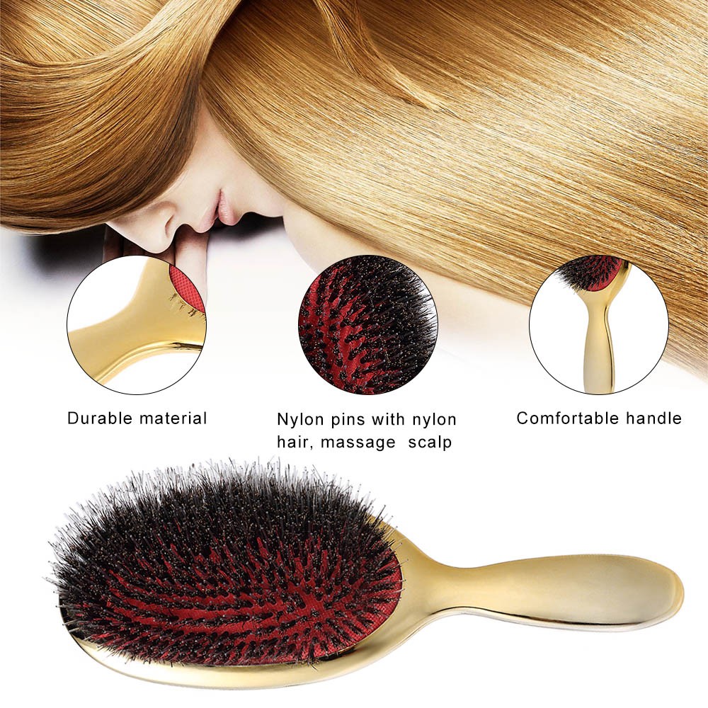 Bristle Hair Brush Nylon Hairbrush Comb Women Tangle Hairdressing Professional Anti-static Hair Combs Styling Tool