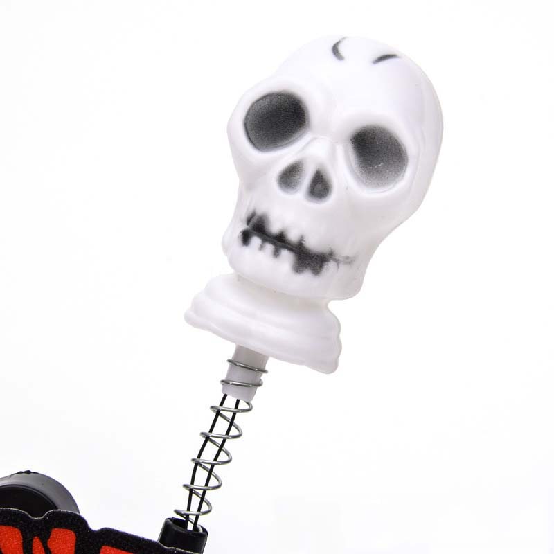 Halloween Headbands Hair Band Glowing Skull Hat Funny Cosplay Costume Decoration Props Plastic Headwear Party Dressup Ornaments