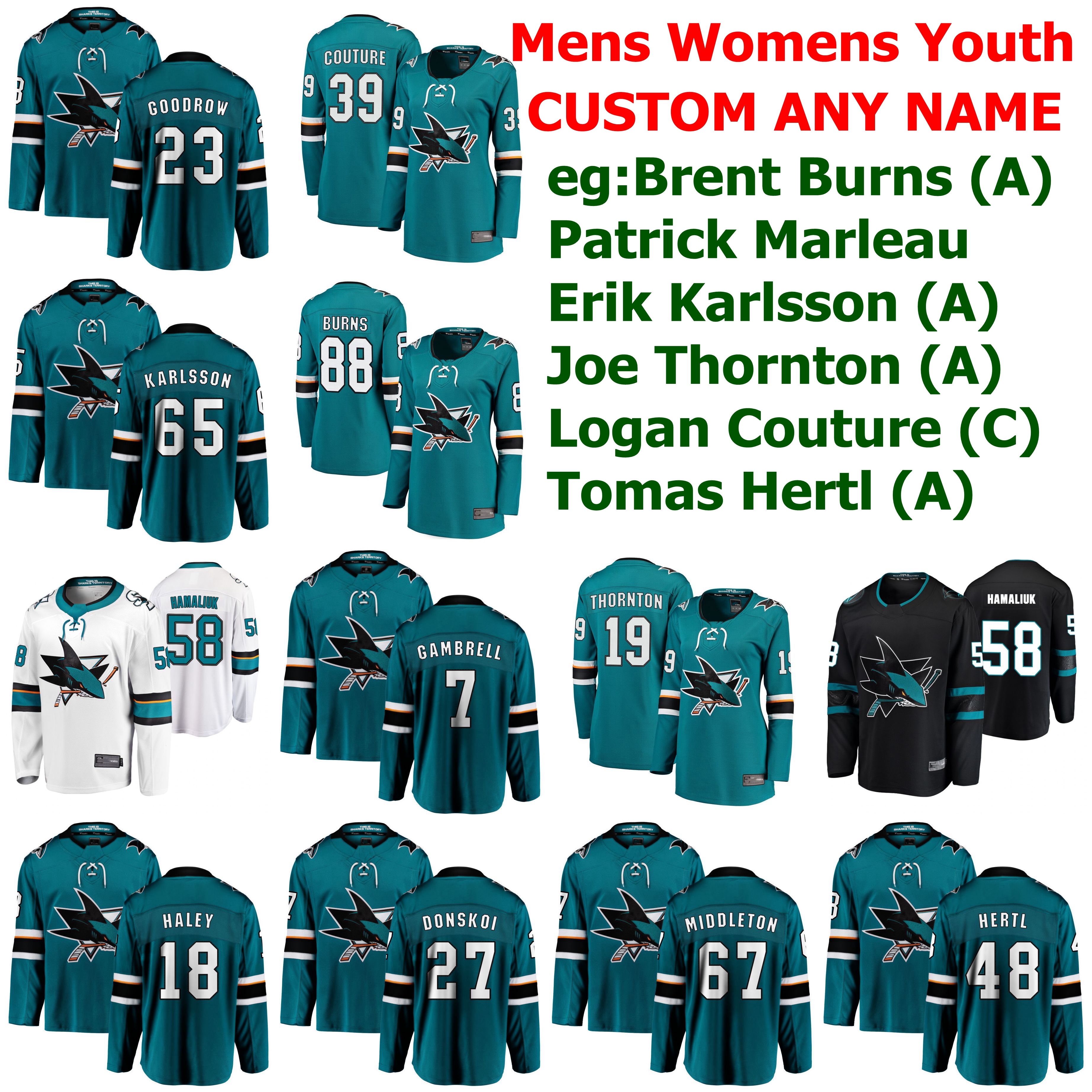 San Jose Sharks Jerseys Womens Kids Brent Burns Jersey Patrick Marleau Erik Karlsson Thornton Logan Couture Hockey Jerseys Custom Stitched, Black;red
San Jose Sharks Jerseys Womens Kids Brent Burns Jersey Patrick Marleau Erik Karlsson Thornton Logan Couture Hockey Jerseys Custom Stitched, Black;red