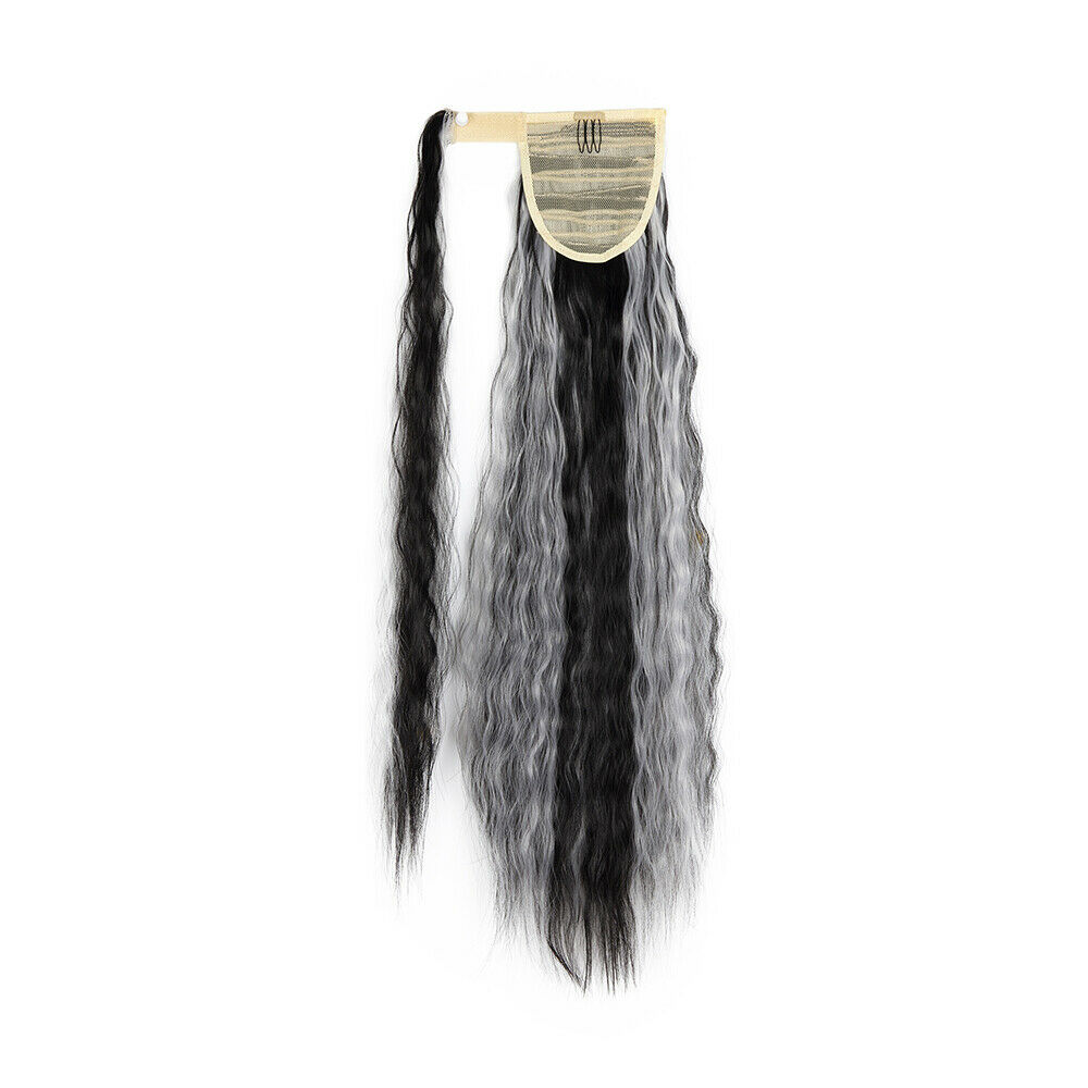 New Wavy/Curly brown grey Wave two tone mixed Ponytail Wrap Ponytail Clip in Hair Extension
New Wavy/Curly brown grey Wave two tone mixed Ponytail Wrap Ponytail Clip in Hair Extension