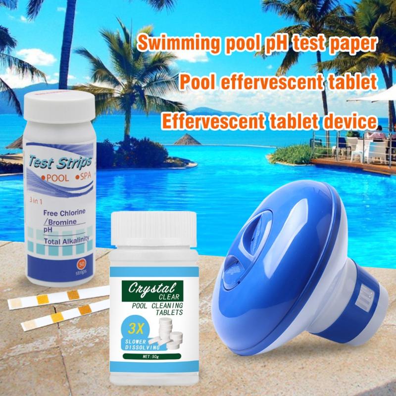 50pcs Pool Cleaning Tablet Safe Long Lasting for Swimming Pool June 10th