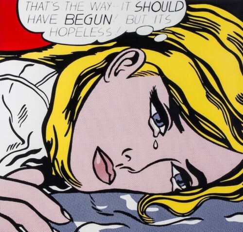 Roy Lichtenstein Oil Painting On Canvas Pop Art Home Decor Hopeless Wall Art Handcrafts /HD Print 191019
Roy Lichtenstein Oil Painting On Canvas Pop Art Home Decor Hopeless Wall Art Handcrafts /HD Print 191019