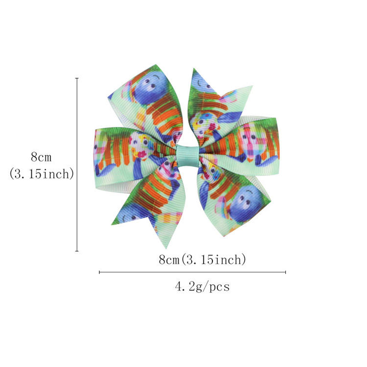 New Kids Hair Accessories Childrens Bow Hair Clip Easter Egg Rabbit Barrettes Bow Accessory
