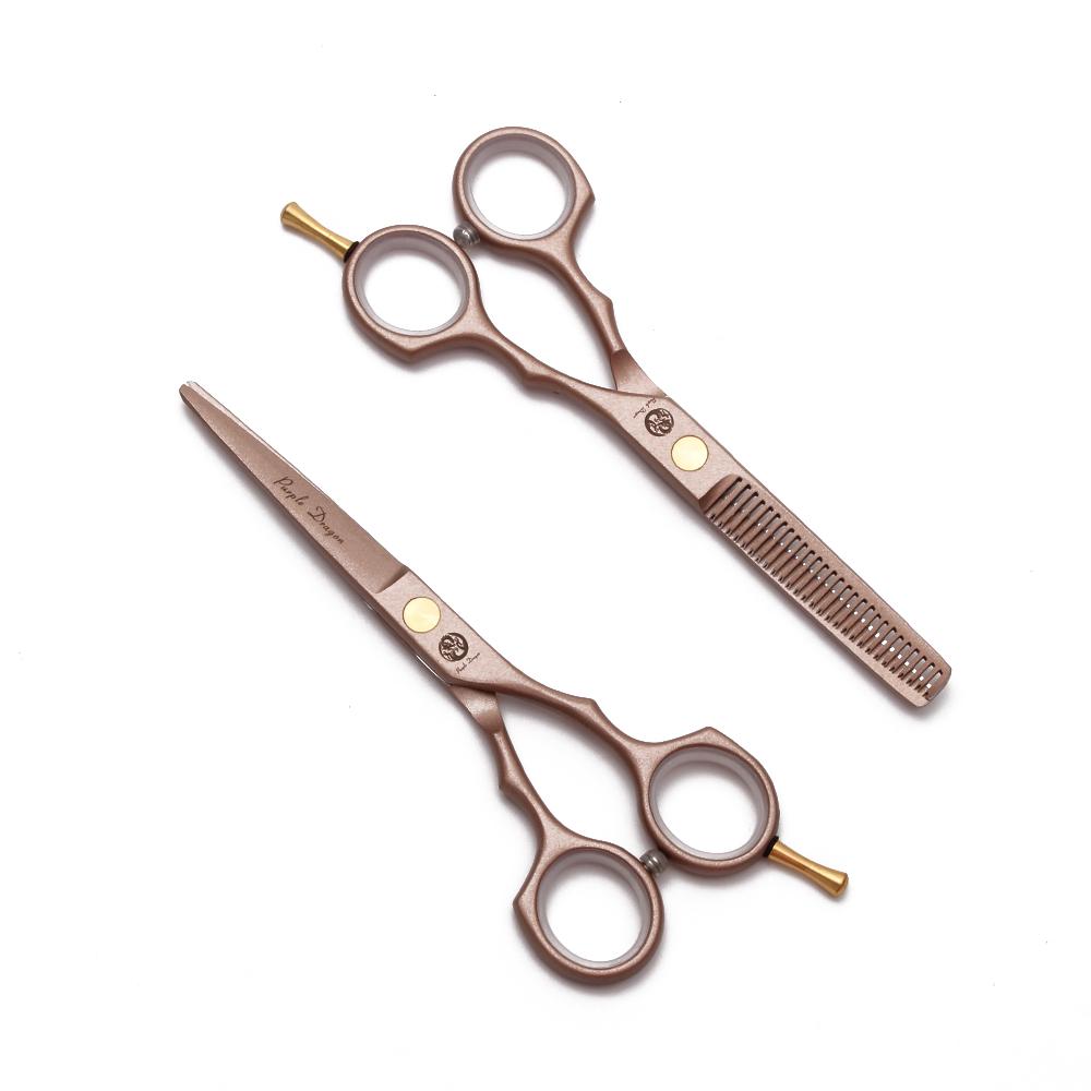 Newest Hair Cutting Scissors Suit 5.5" 6" 440C Thinning Shears Barber Makas Hairdressing Scissors Razor Professional Hair Scissors set