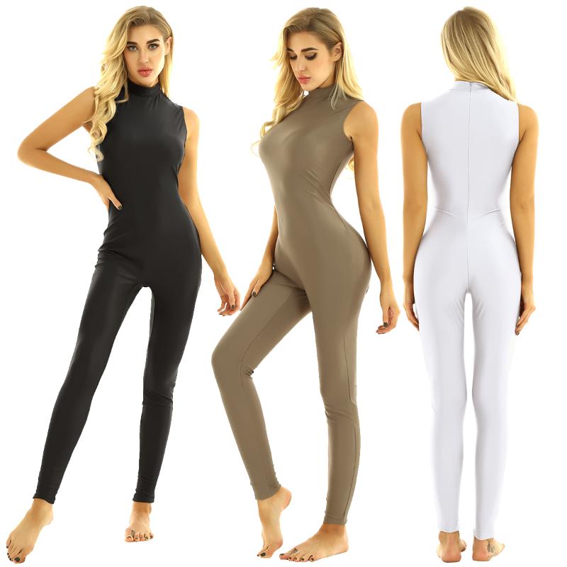 Women High Neck Sleeveless Stretchy Unitard Yoga Dance Bodysuit Adult Gymnastics Leotard Sports Jumpsuit Ballet Dance Costume, Black
Women High Neck Sleeveless Stretchy Unitard Yoga Dance Bodysuit Adult Gymnastics Leotard Sports Jumpsuit Ballet Dance Costume, Black