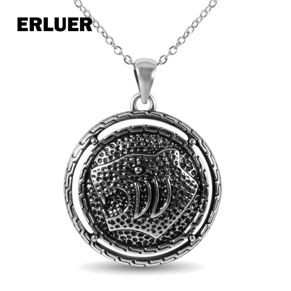 ERLUER Vintage Style Men Pendant Necklace leopard head Charm Necklaces & Pendants Ancient Silver Plating Men's Jewelry Colar
ERLUER Vintage Style Men Pendant Necklace leopard head Charm Necklaces & Pendants Ancient Silver Plating Men's Jewelry Colar