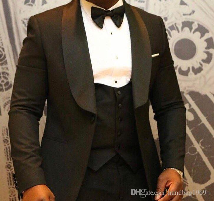 Classic Style One Button Black Groom Tuxedos Shawl Lapel Groomsmen Best Man Blazer Mens Wedding Suits (Jacket+Pants+Vest+Tie) H:621, Same as image
Classic Style One Button Black Groom Tuxedos Shawl Lapel Groomsmen Best Man Blazer Mens Wedding Suits (Jacket+Pants+Vest+Tie) H:621, Same as image