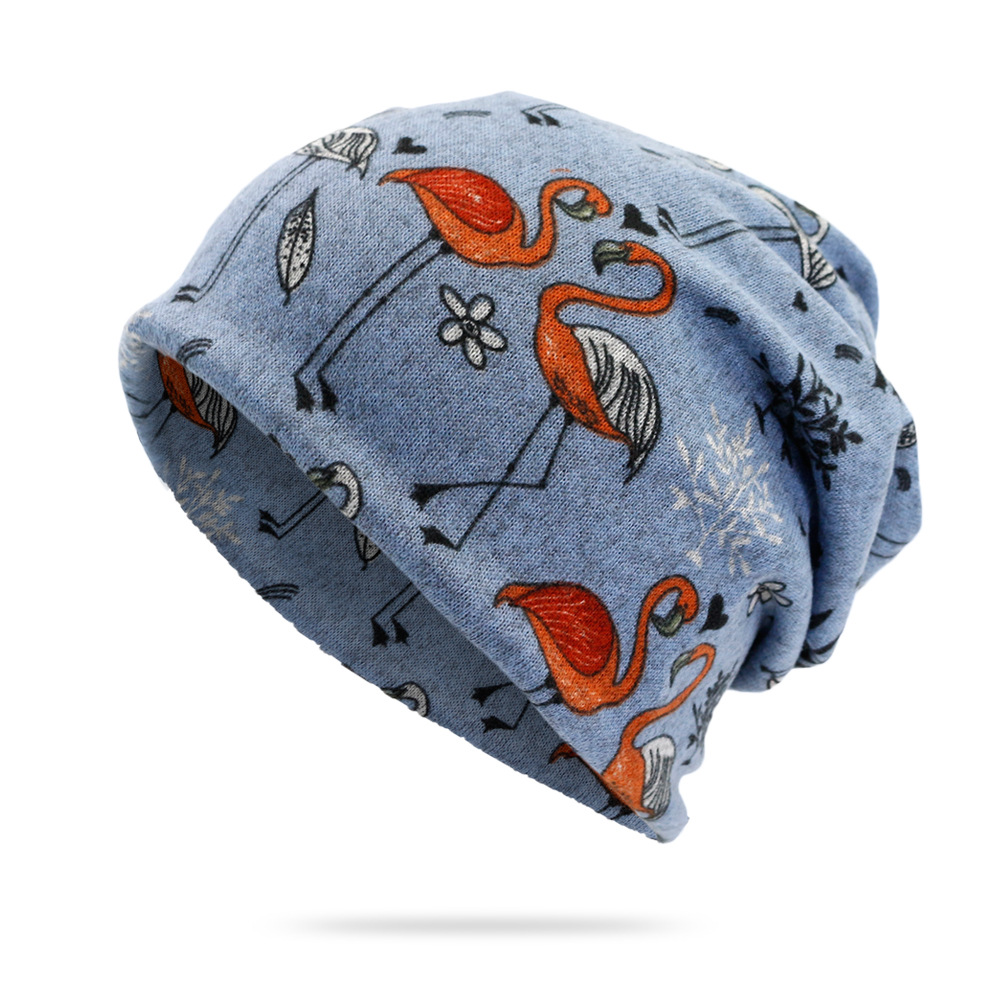 Fashion- Beanie Headwrap for Cancer Patients Lost Hair Casual Outdoor Head Cover Comfortable Scarf Convertible Windproof Hat