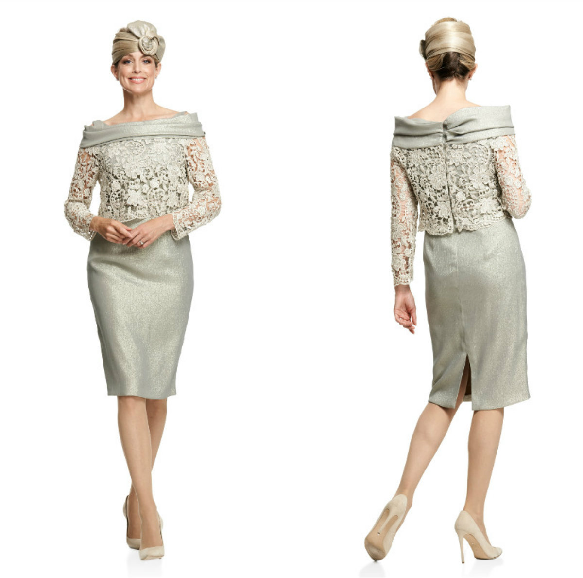 Modest Joyceyoungcollections Bateau Long Sleeve Split Mother Of The Bride Dress With Jacket Lace Applique Mother Dress Formal Evening Gowns