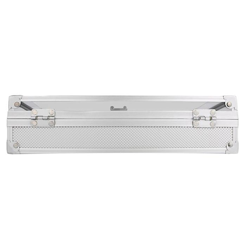 Useful Aluminium Watches Box 12 Grid Slots Jewelry Watches Display Storage Box Square Case Suede Inside Rec Watch Holder273r