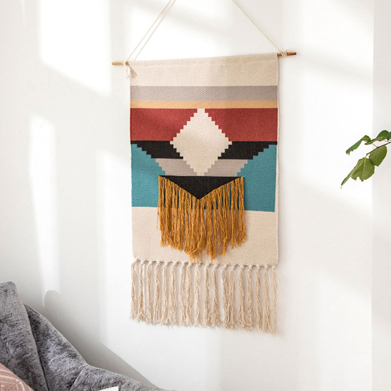50*70cm New Hand Knotted Macrame Wall Art Handmade Wall Hanging Tapestry Bohemian Bedroom Hotel Home Decoration
50*70cm New Hand Knotted Macrame Wall Art Handmade Wall Hanging Tapestry Bohemian Bedroom Hotel Home Decoration