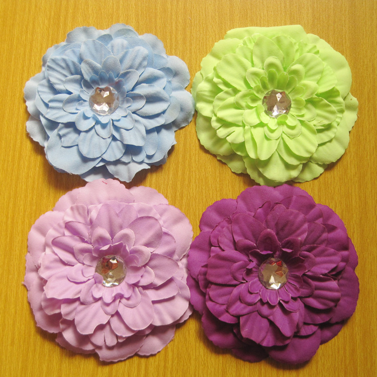 Girl 4" Peony Flower Hair Clip Baby beautiful Flowers barrettes for Girl Headbands Headwear Hair Accessories 50pcs
