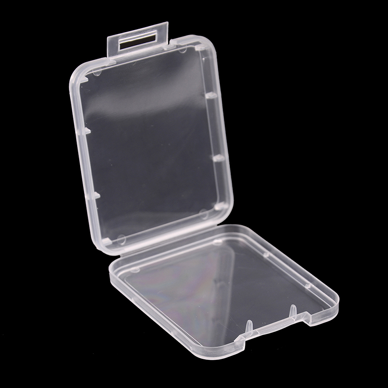 DHL Memory Card Case Box Protective Case for SD SDHC MMC XD CF Card Shatter Container Box White transparent9197801