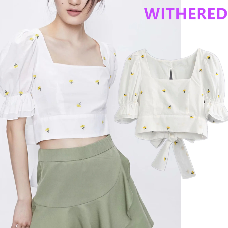 Dave&Di ins blogger vintage floral embroidery square collar short sexy blouse women blusas mujer de moda 2020 shirts womens tops, White
Dave&Di ins blogger vintage floral embroidery square collar short sexy blouse women blusas mujer de moda 2020 shirts womens tops, White