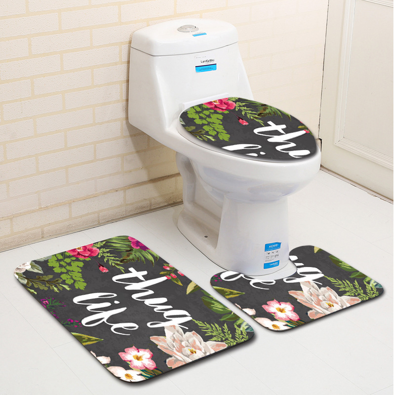 Zeegle Toilet 3Pcs set Bathroom Mat Set Shower Room Rug Anti Slip Bath Mat Rugs Home Decor Bathroom Printed Flannel Rugs
Zeegle Toilet 3Pcs set Bathroom Mat Set Shower Room Rug Anti Slip Bath Mat Rugs Home Decor Bathroom Printed Flannel Rugs