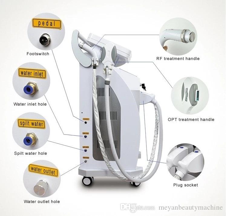 4in1 double screen Multi-Function OPT/Elight/ Nd Yag Laser Tattoo Removal/Hair Removal Machine For beauty salon