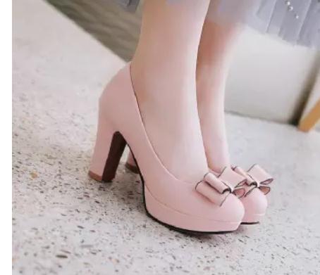 2019 bowknot Women's shoes in Spring and Autumn with New style High heel Coarse heel round head @155, Black
2019 bowknot Women's shoes in Spring and Autumn with New style High heel Coarse heel round head @155, Black